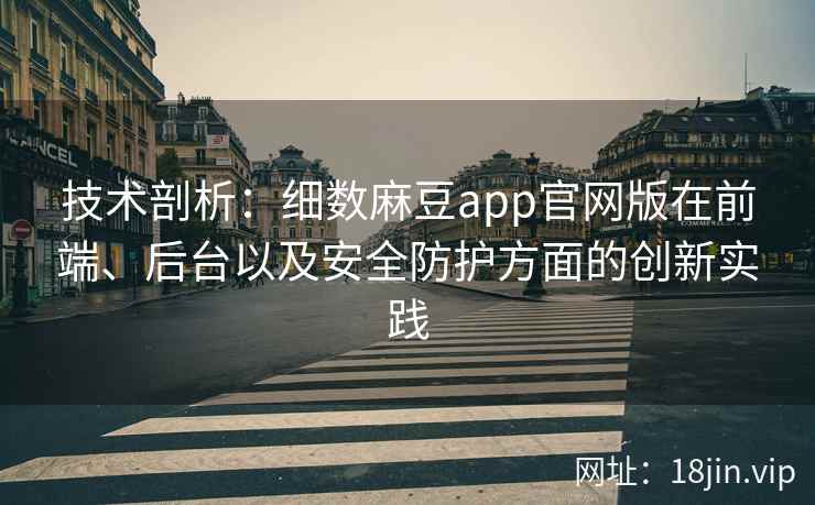 技术剖析：细数麻豆app官网版在前端、后台以及安全防护方面的创新实践